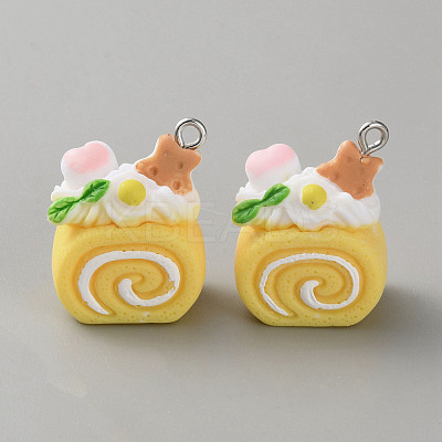 Opaque Resin Pendants RESI-CJC0028-05P-03-1
