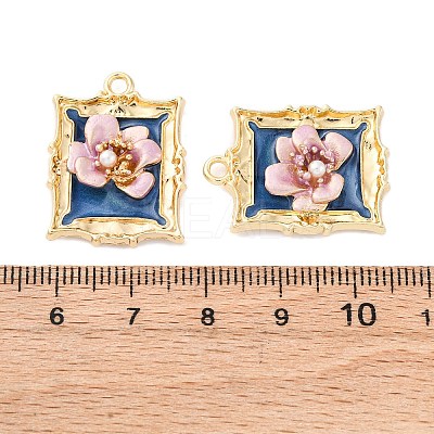 Alloy Enamel Pendants FIND-M060-09B-G-1