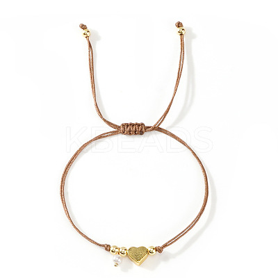 Imitation Pearl Charm Bracelets SI5748-13-1