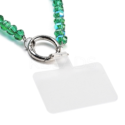 Alloy & Glass & Acrylic Beads Mobile Straps AJEW-H153-02P-08-1