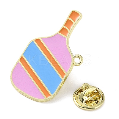 Sports Theme Pickleball Paddle Charms Enamel Pins JEWB-B030-01A-1