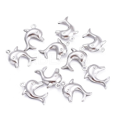 Tarnish Resistant Dolphin 304 Stainless Steel Pendants STAS-I045-29-1