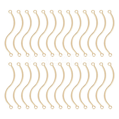 30Pcs Brass Connector Charms KK-GO0001-27-1
