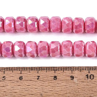 Anti-Tarnish Electroplate Glass Beads Strands GLAA-T025-10mm-11G-1