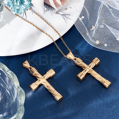 2Pcs 316 Surgical Stainless Steel Pendants STAS-BBC0006-13G-1