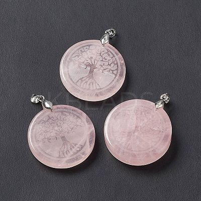 Natural Mixed Stone Pendants G-P491-05P-1