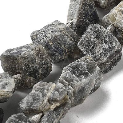Raw Rough Natural Labradorite Beads Strands G-J388-A07-01-1