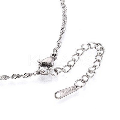 2MM 304 Stainless Steel Singapore Chains Necklaces NJEW-N058-06P-1