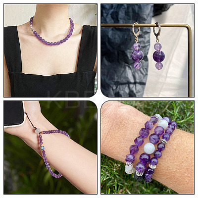 Natural Amethyst Beads Strands G-TA0002-57A-1