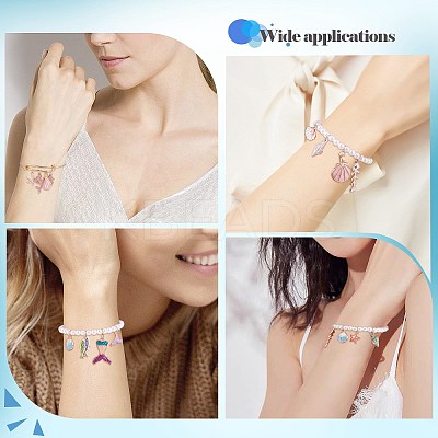 DIY Ocean Theme Bracelet Bangle Making Kit DIY-SZ0009-35-1