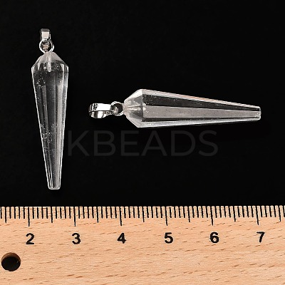Natural Mixed Stone Pointed Pendants G-D089-01P-1