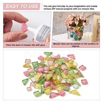 240Pcs 2 Style Transparent Glass Cabochons GLAA-EL0001-02A-1
