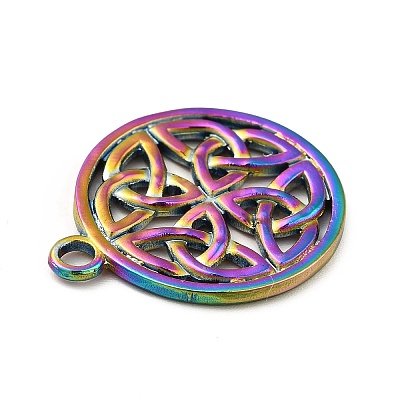Ion Plating(IP) 201 Stainless Steel Pendants STAS-P312-12MC-1