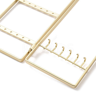 Iron Jewelry Display Folding Screen Stands with 2 Folding Panels LS-ODIS-F001-02G-1