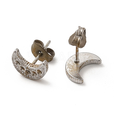 Non-Tarnish 304 Stainless Steel Stud Earring Findings STAS-E180-03P-1
