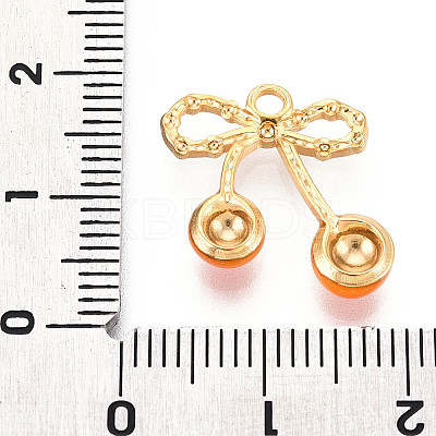 304 Stainless Steel Enamel Pendants STAS-N110-25B-G-1