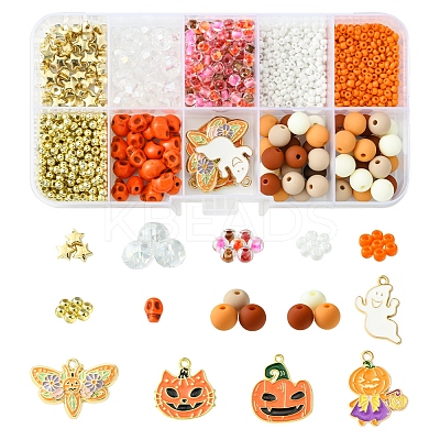 Halloween Theme DIY Bead Kits DIY-FS0006-96A-1