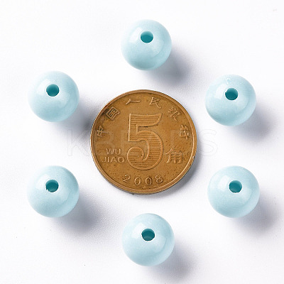 Opaque Acrylic Beads X-MACR-S370-C10mm-A07-1