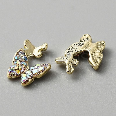 Alloy Rhinestone Cabochons MRMJ-WH0081-31LG-1
