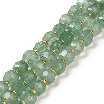 Natural Green Strawberry Quartz Beads Strands G-P508-A17-01-1