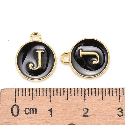 Golden Plated Alloy Charms LS-ENAM-S118-02J-1
