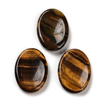 Natural Tiger Eye Oval Worry Stone LS-G-R487-01D-1