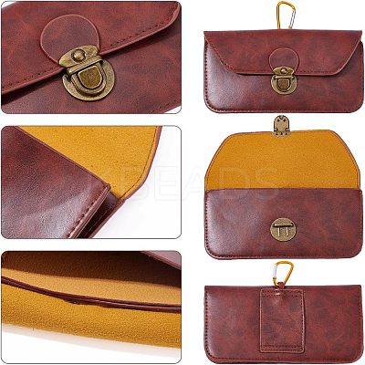 2Pcs PU Leather Waist Bag AJEW-NB0003-40-1