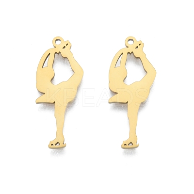 Ion Plating(IP) 201 Stainless Steel Pendant STAS-B027-19G-1