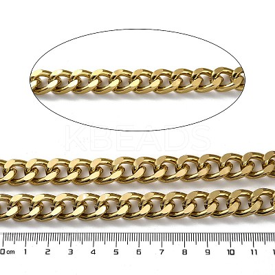 Oxidation Aluminum Diamond Cut Faceted Curb Chains CHA-H001-04G-1