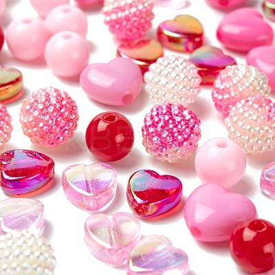 206Pcs 8 Style Acrylic Beads Sets OACR-LS0001-02-1