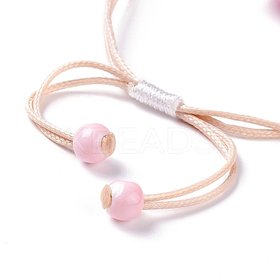 Handmade Dry Pressed Flower Link Bracelet for Girl Women LS-BJEW-C004-01I-1