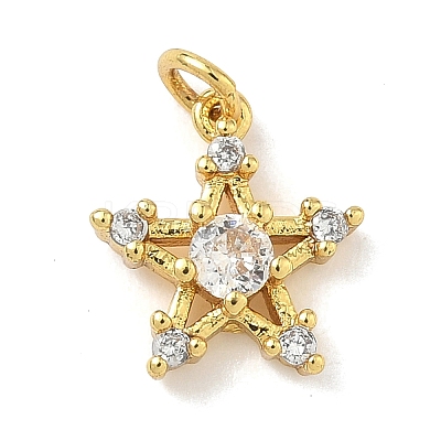 Brass Micro Pave Cubic Zirconia Pendants LS-KK-H528-02G-1