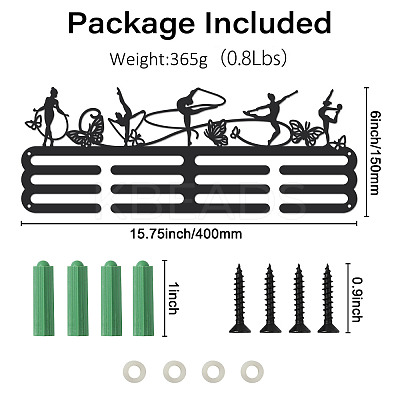 Fashion Iron Medal Hanger Holder Display Wall Rack ODIS-WH0021-269-1