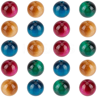 40Pcs Natural Tiger Eye Beads G-PA0002-49-1
