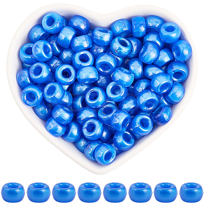 800Pcs Plastic Pearlized Beads KY-SP0001-53F-1
