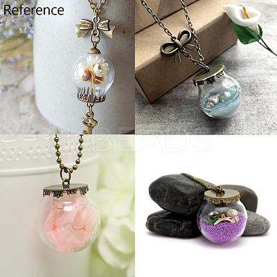 DIY Globe Bubble Cover Pendants Making DIY-X0293-78AB-1