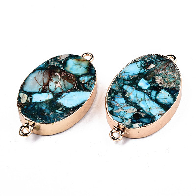 Synthetic Turquoise Links Connectors G-T131-88C-1