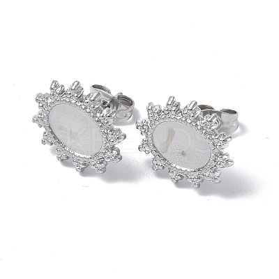Non-Tarnish 304 Stainless Steel Stud Earring Findings STAS-F286-12P-1