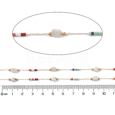 Natural Agate Link Chains CHS-C012-03B-G-1