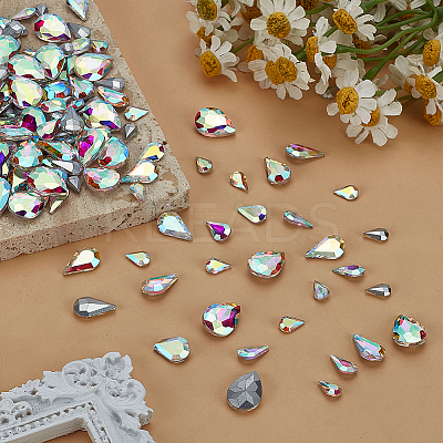 Glass Rhinestone Cabochons RGLA-FG0001-27-1
