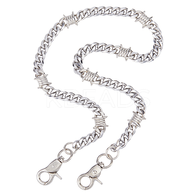 1Pc Stainless Steel Barbed Wire Trousers Chains AJEW-DC0002-18-1