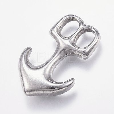 Non-Tarnish 304 Stainless Steel Leather Cord Clasps LS-STAS-P124-09P-1