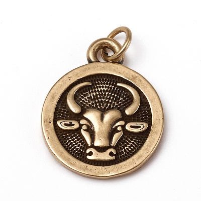 Brass Pendants KK-I668-01AB-03-1