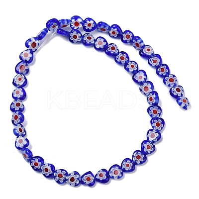 Handmade Millefiori Lampwork Beads Strands LAMP-G166-15A-1