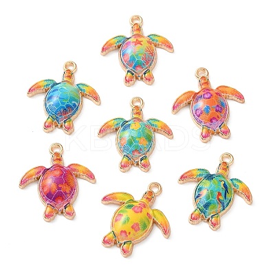 Printed Alloy Pendants AL-CBAFB12-04G-1