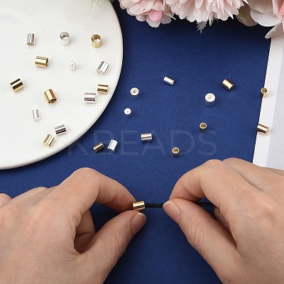 30Pcs 3 Styles 201 Stainless Steel Cord Ends STAS-YW0002-98-1
