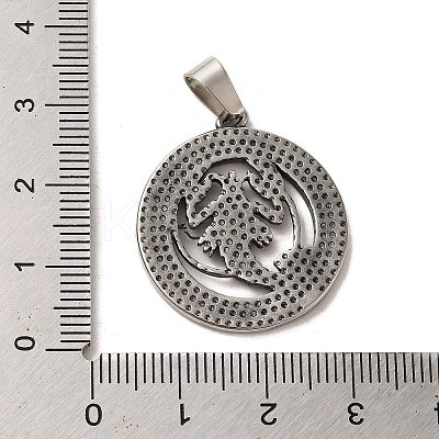 304 Stainless Steel Pendants STAS-C084-01F-AS-1