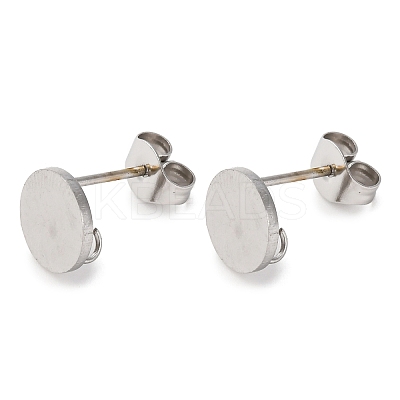 304 Stainless Steel Stud Earring Findings STAS-D371-02P-02-1