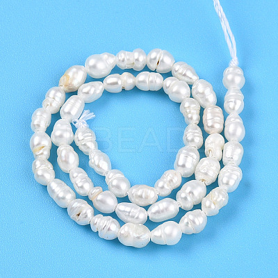 Natural Cultured Freshwater Pearl Beads Strands PEAR-N012-02X-1
