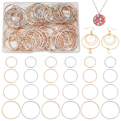Brass Linking Rings KK-OC0001-06-FF-1